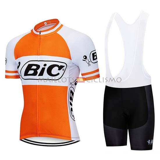 2019 Maillot Bic Tirantes Mangas Cortas Blanco Naranja